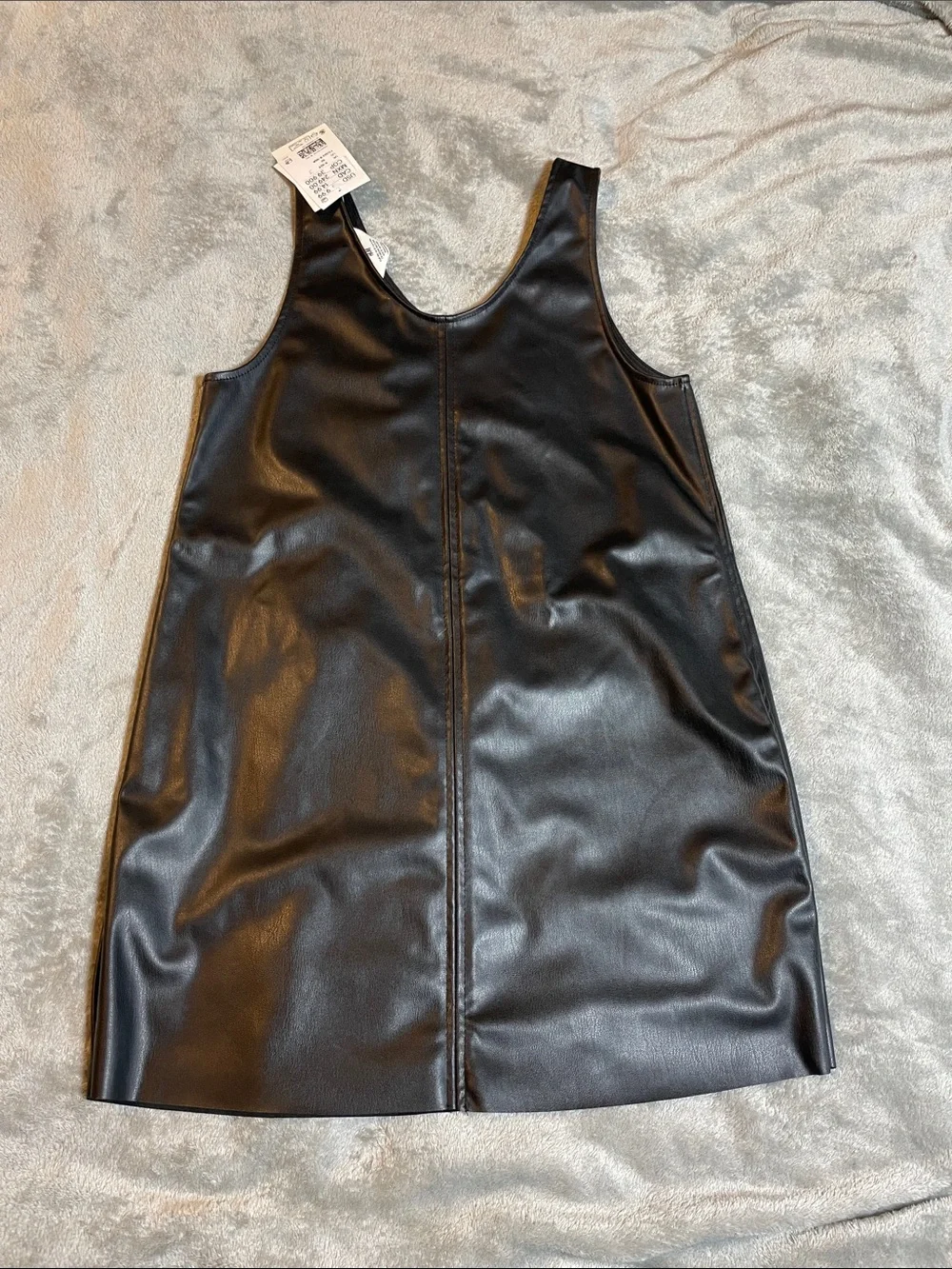 NWT H&M Girls Faux Leather Shift Dress